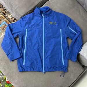 Rare Best Buy Mobile Employee Work Uniform Blue Soft Shell Jacket Size Large